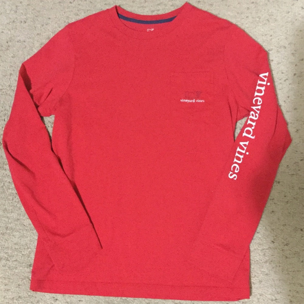 Vineyard vines long logo shirt- large